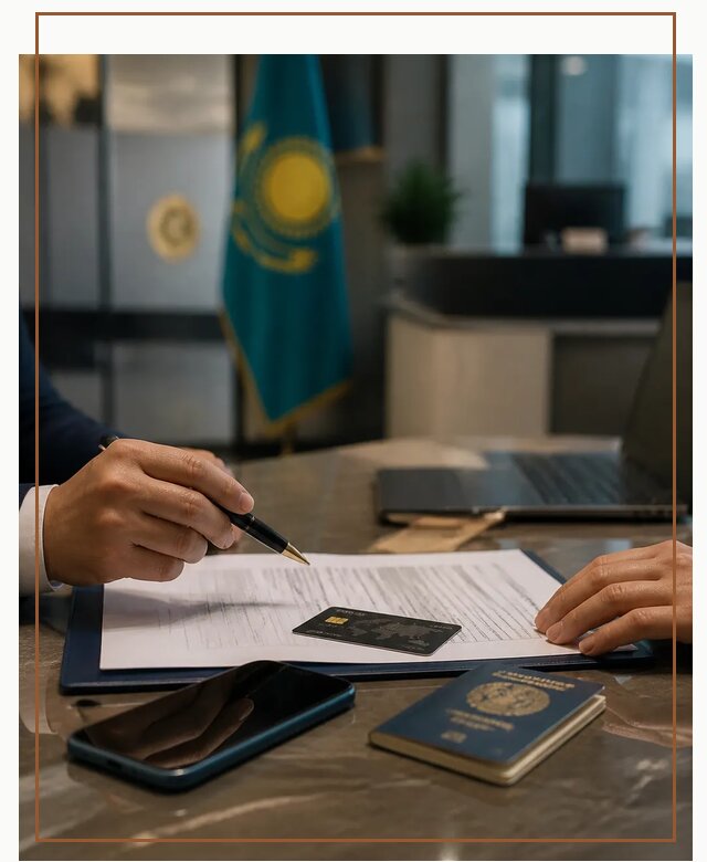 Открытие счета и банковской карты в Казахстане в Кулебаках